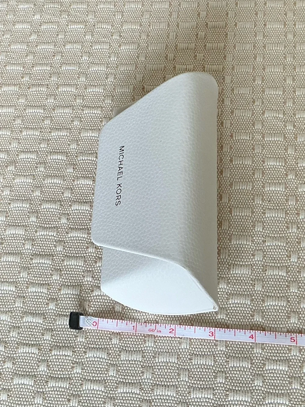 Michael Kors Authentic Hard Eyeglasses/Sunglasses Case in White